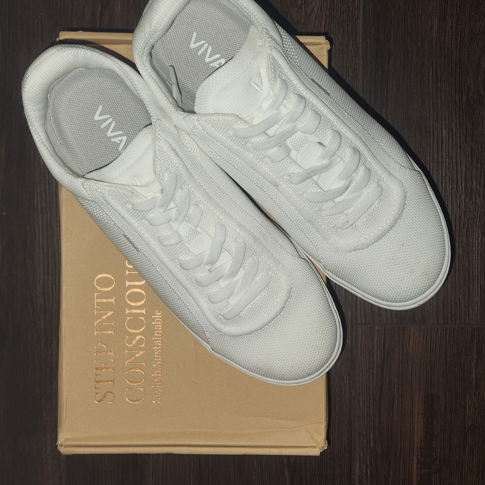 VIVA Women's White Casual Sneakers
